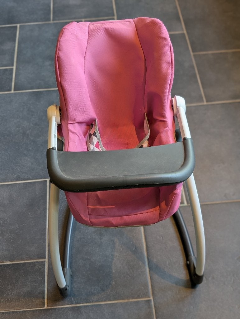 Chaise haute poupée Smoby Maxi-Cosi Quinny 3-en-1, Enlèvement ou Envoi, Utilisé, Autres types