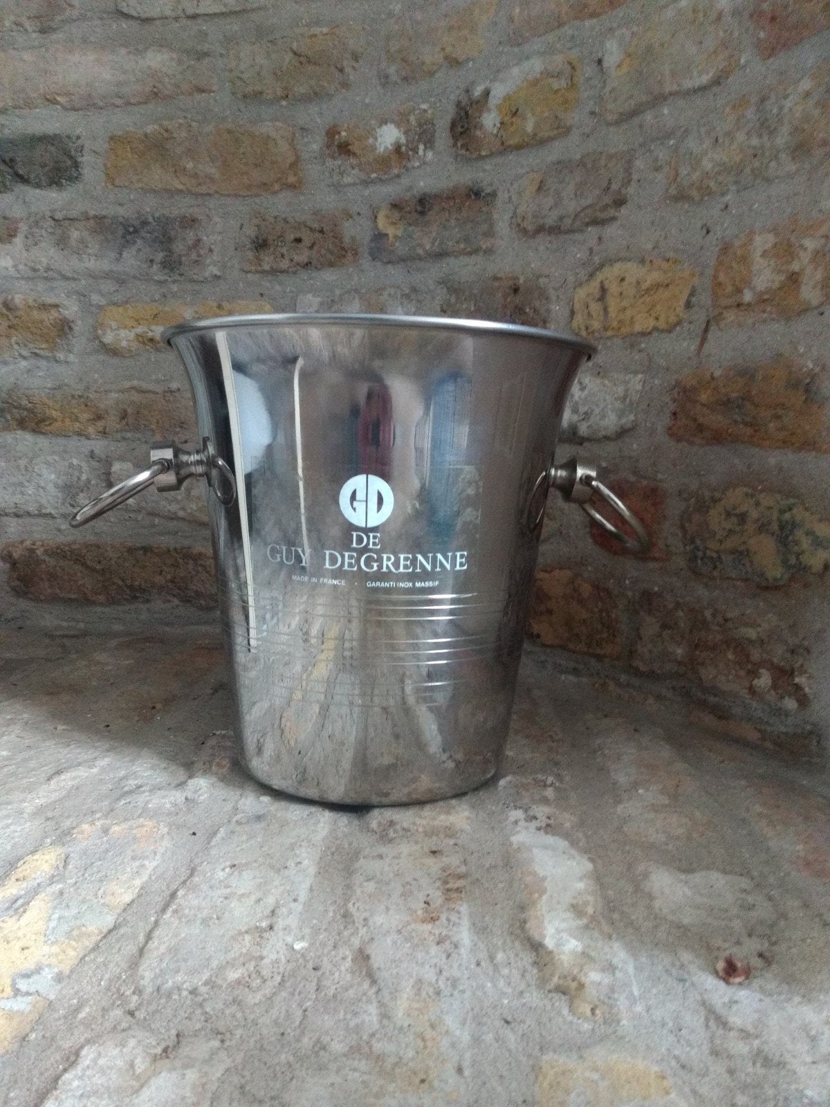 vintage champagnecooler "Guy  Degrenne" jaren 70, Antiquités & Art, Enlèvement