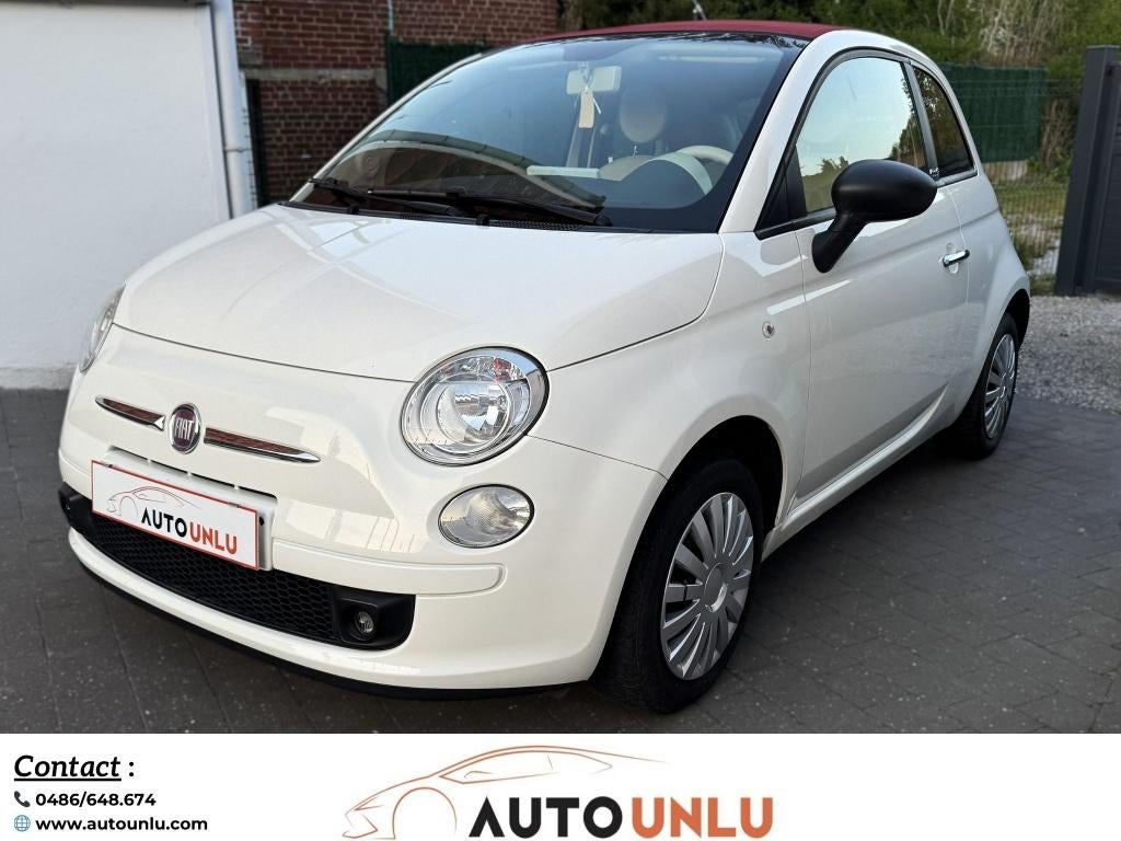 FIAT 500C // TRES BELLE VOITURE //, Auto's, Voorwielaandrijving, Cabriolet, 875 cc, Wit