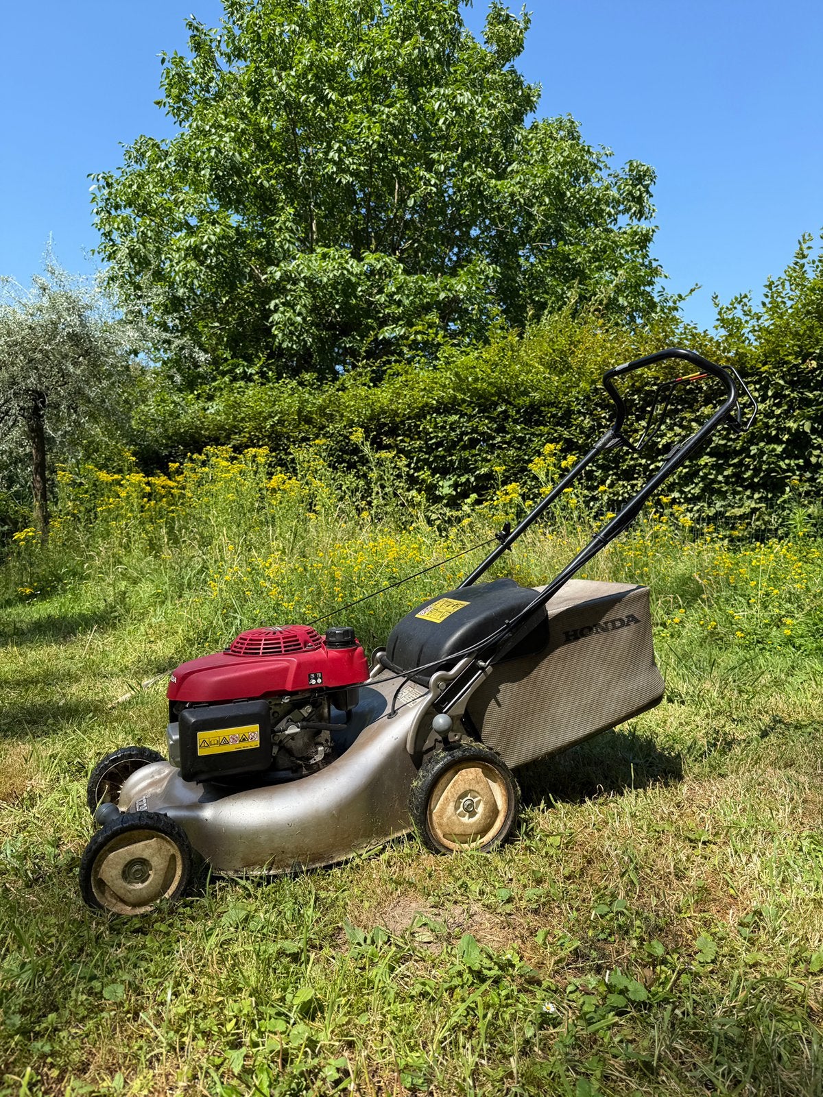 Honda Izy benzine grasmaaier - Pas onderhoud gehad!, Tuin en Terras, Grasmaaiers, Opvangzak, Ophalen