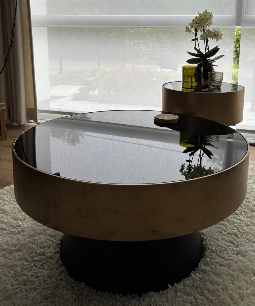 Salontafel set, Ophalen, Zo goed als nieuw, Glas