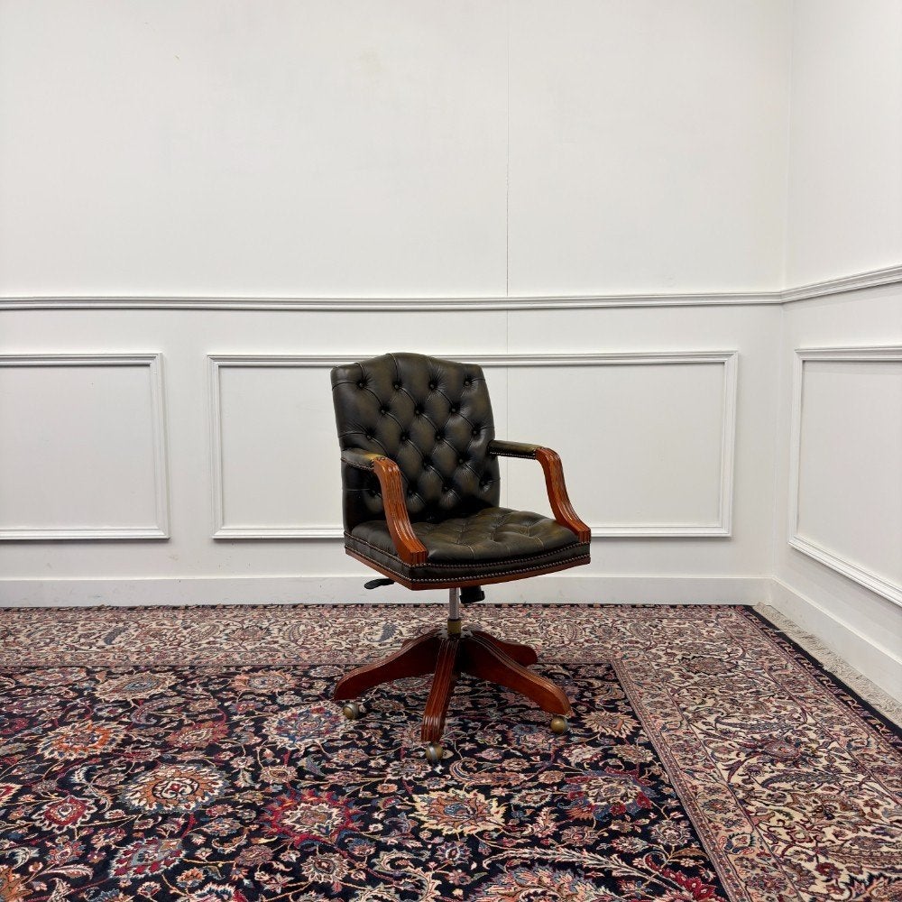 Klassiek Engels Wade Chesterfield Bureaustoel, Ophalen