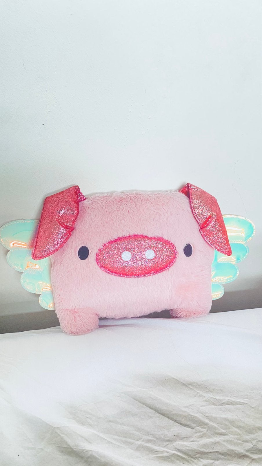 Roze varkentje knuffel, Handtassen en Accessoires, Toilettassen, Ophalen, Zo goed als nieuw, Roze, Meisje