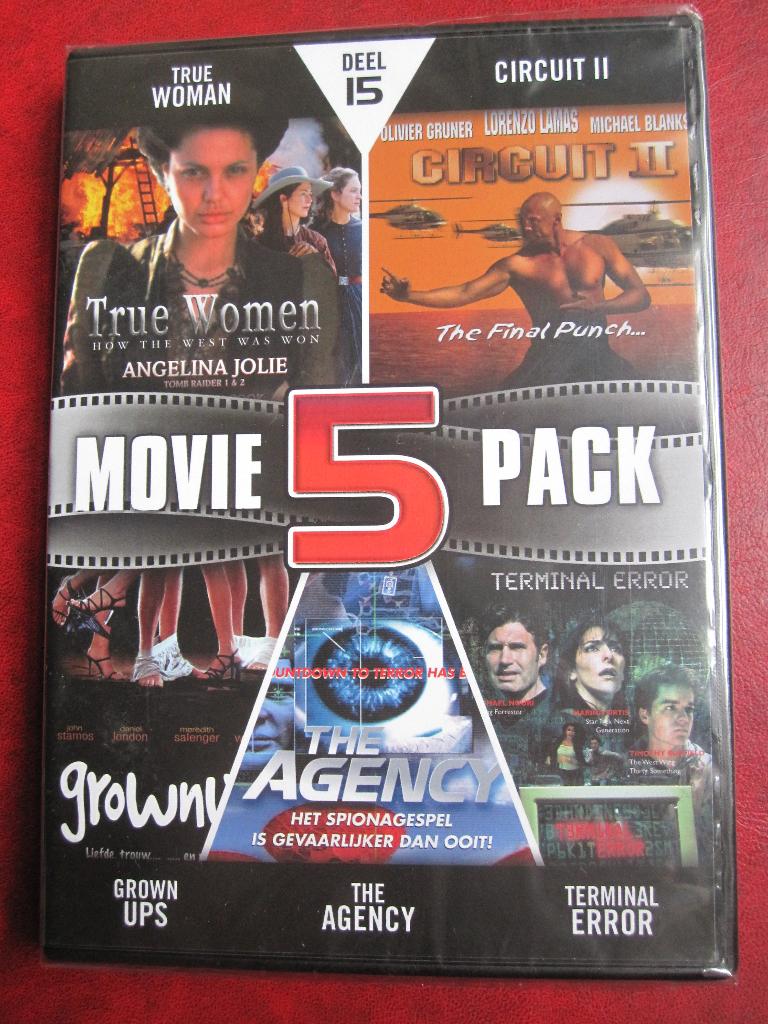 Movie 5 Pack 15 (5 films op 1 DVD) nieuw in de verpakking, Vanaf 16 jaar, Ophalen of Verzenden, Nieuw in verpakking, Actie