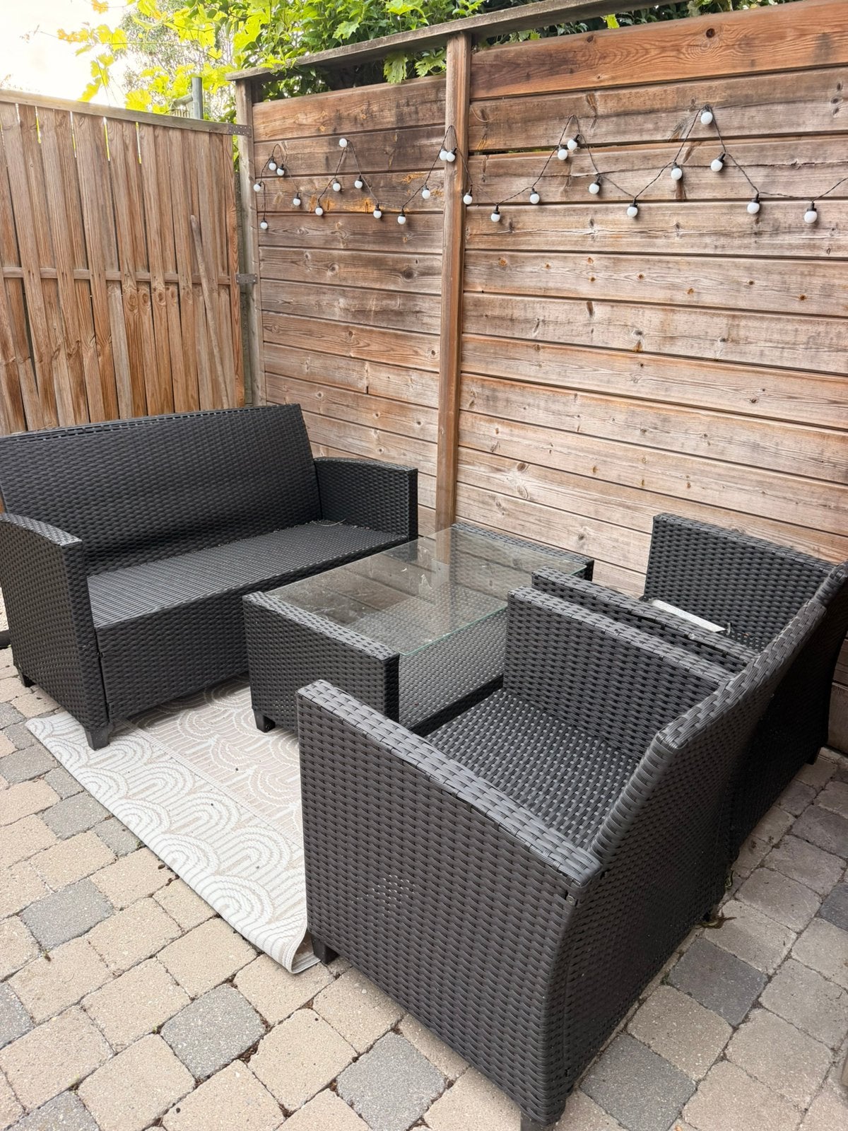 tuinset te koop 100 euro, Jardin & Terrasse, Ensembles de jardin, Enlèvement, Comme neuf, Salons de jardin