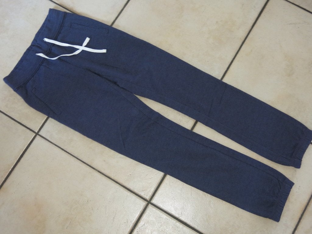 Een soepele donkerblauwe broek, maat XS, Comme neuf, Taille 34 (XS) ou plus petite, Bleu, Enlèvement