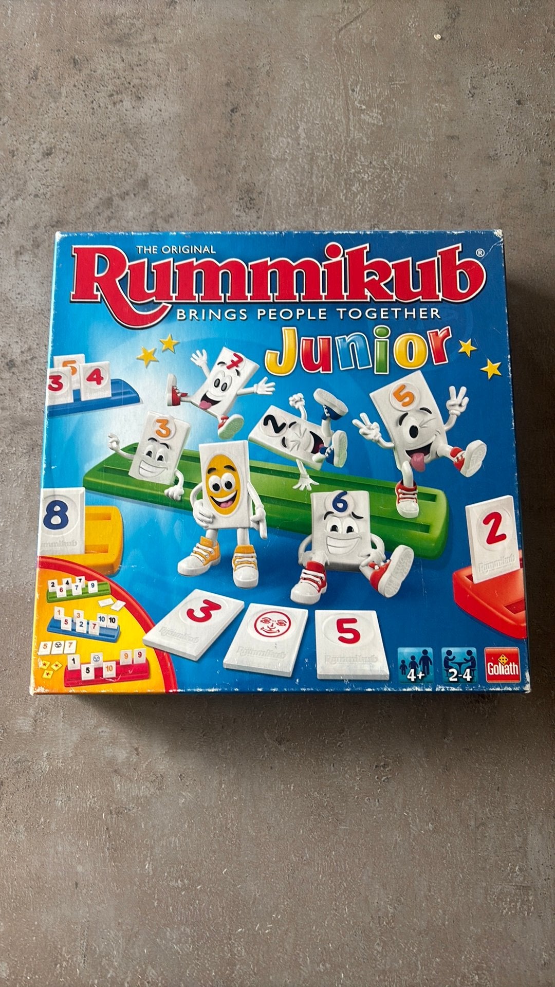 Rummikub junior, Hobby en Vrije tijd, Gezelschapsspellen | Kaartspellen, Ophalen, Zo goed als nieuw