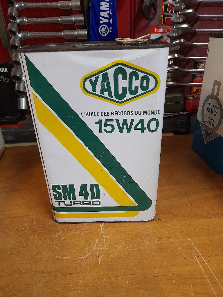 oude vacuümoliekan Yacco SM4D Turbo 15W40 5 liter, Ophalen of Verzenden, Gebruikt, Overige typen