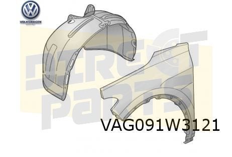 Volkswagen ID.4/ID.5 Voorscherm Links Origineel! 11A821021F, -, -, Nieuw, Spatbord