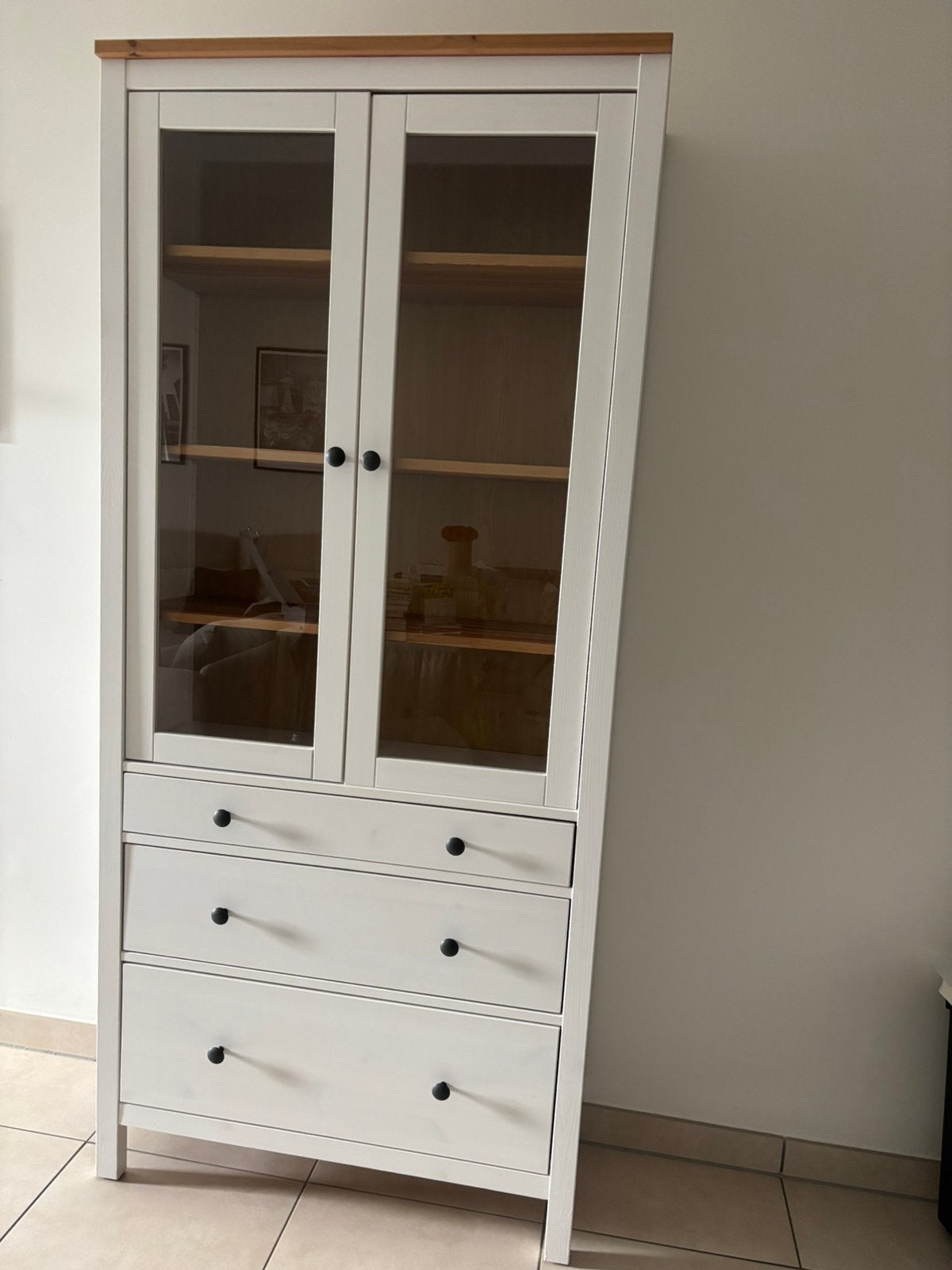 Vitrine Ikea HEMNES, 25 à 50 cm, Comme neuf, 50 à 100 cm, 150 à 200 cm
