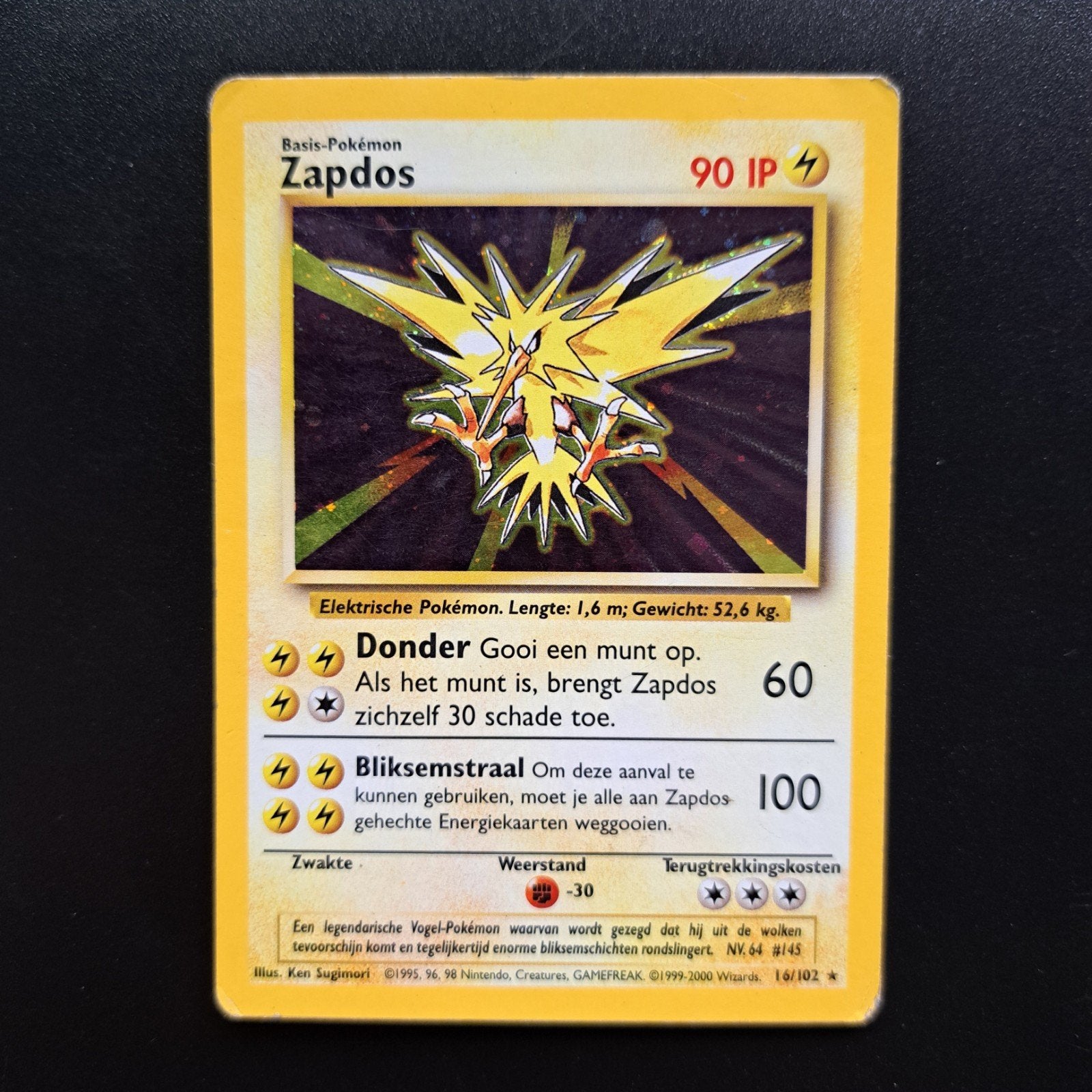 Kit de base Pokemon Zapdos néerlandais, Hobby & Loisirs créatifs, Enlèvement ou Envoi