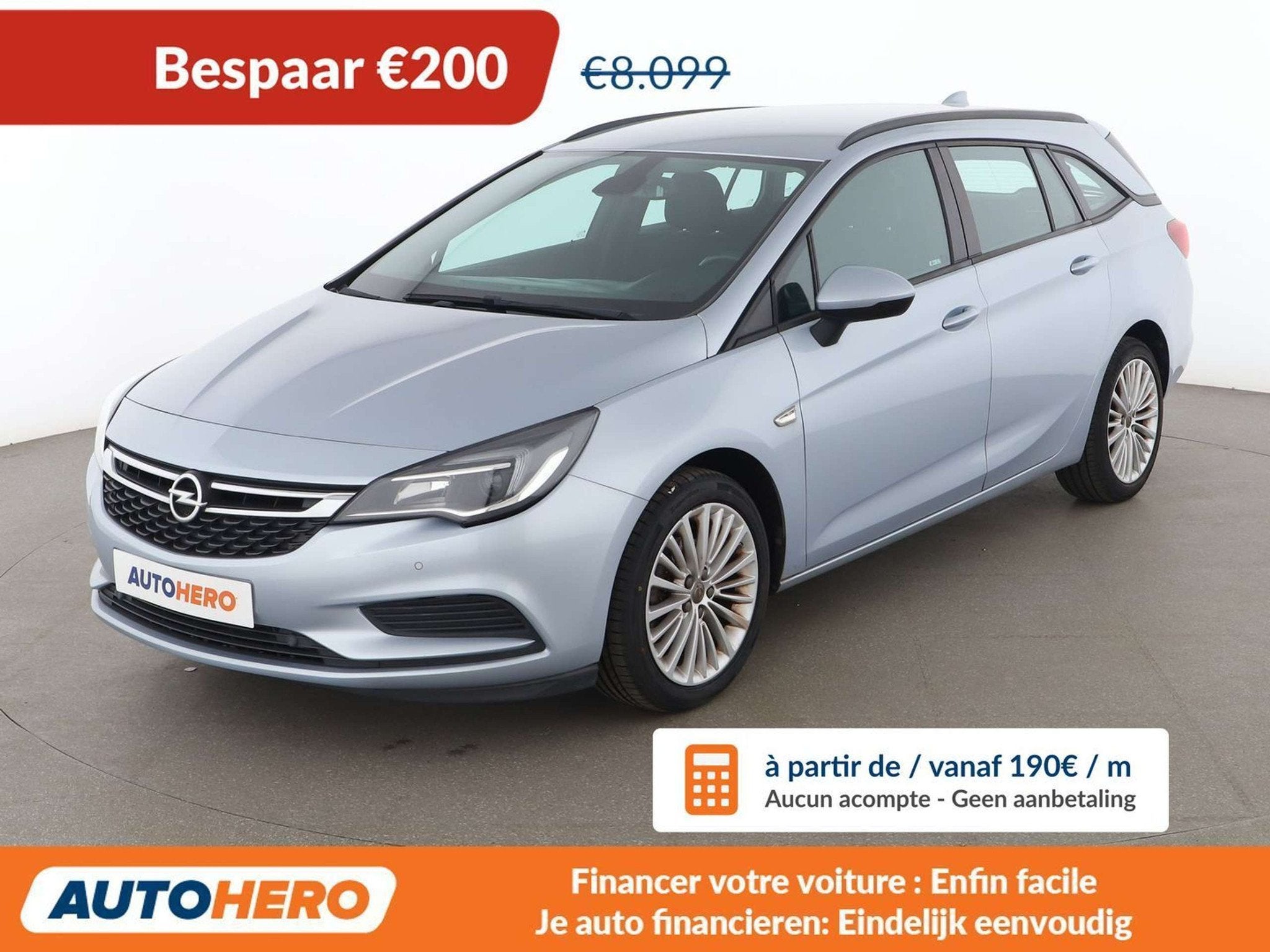 Opel Astra 1.0 Turbo Edition Start/Stop, Autos, Argent ou Gris, Achat, 105 ch, 1288 kg