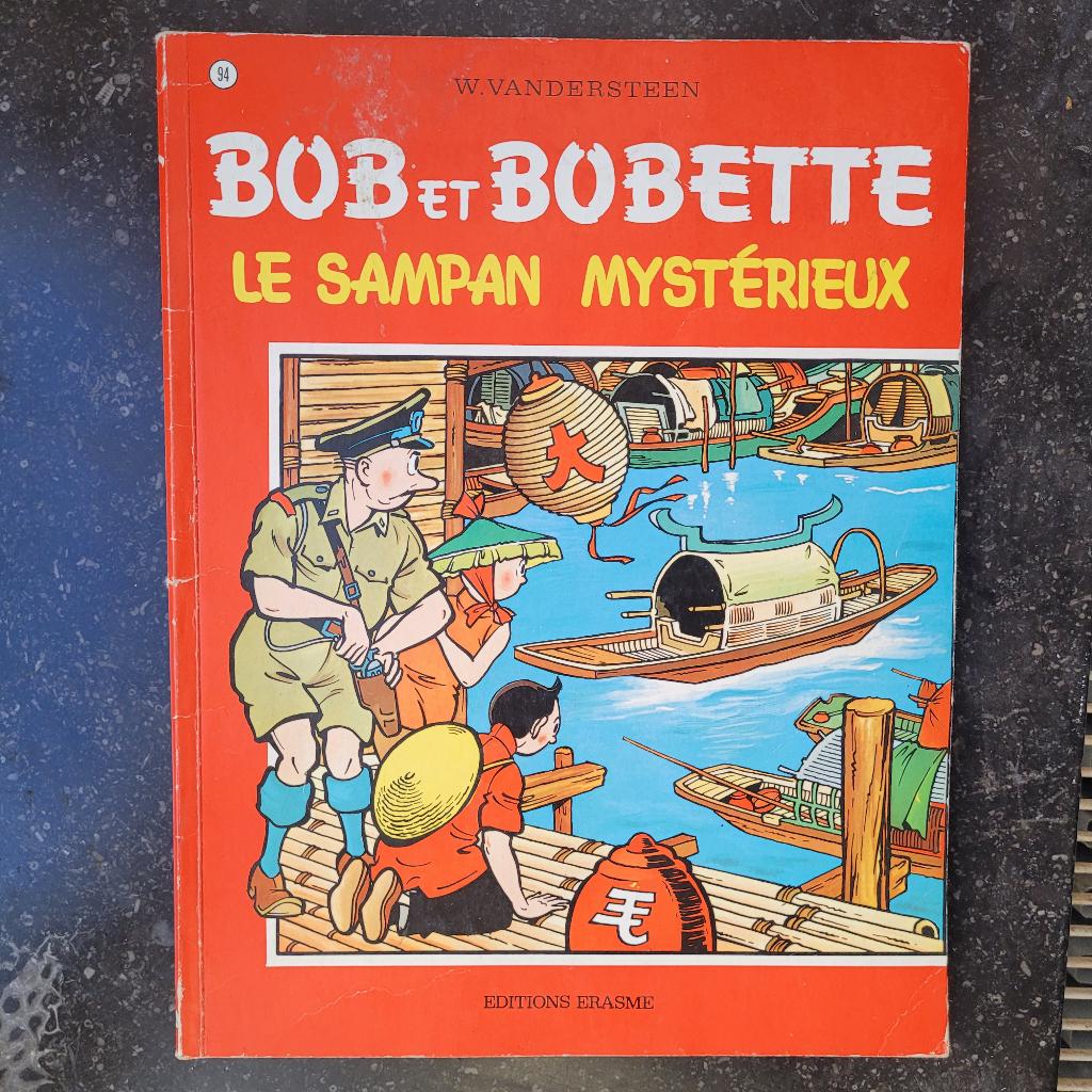 album Bob et bobette n°94 :  " Le sampan mystérieux ", Enlèvement ou Envoi, Willy Vandersteen, Une BD, Comme neuf