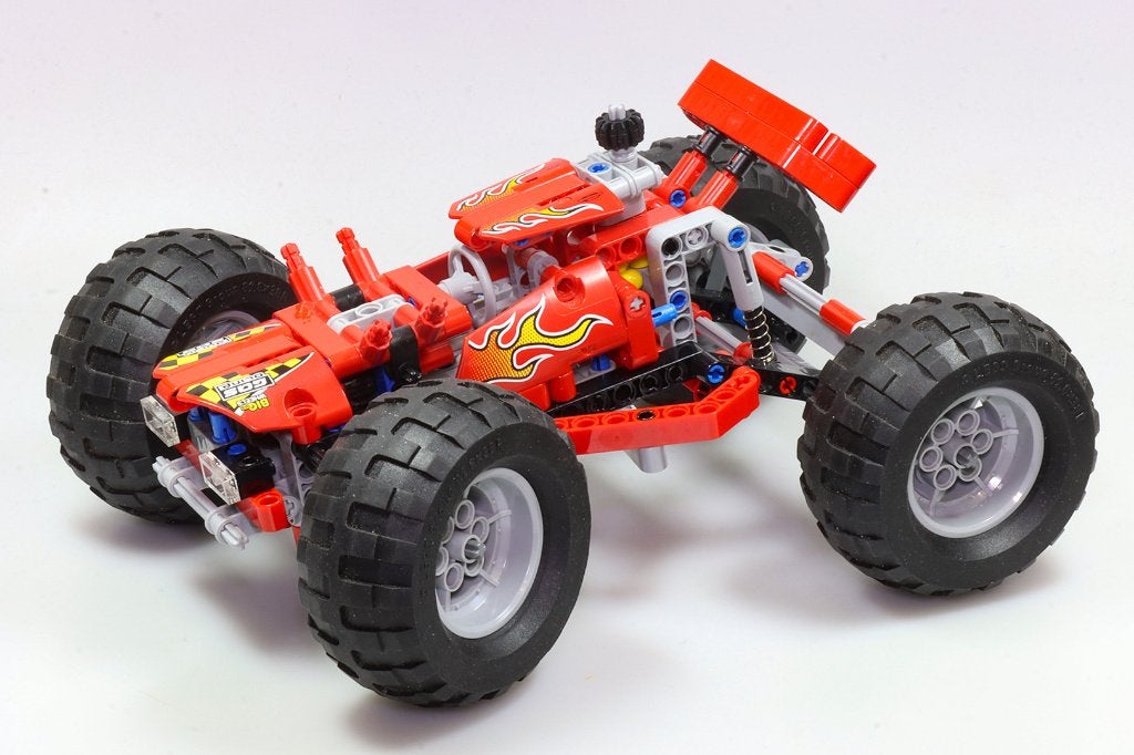 Lego Technic 42005 monstertruck versie 2 met bouwplan, Kinderen en Baby's, Speelgoed | Duplo en Lego, Gebruikt, Lego, Ophalen of Verzenden
