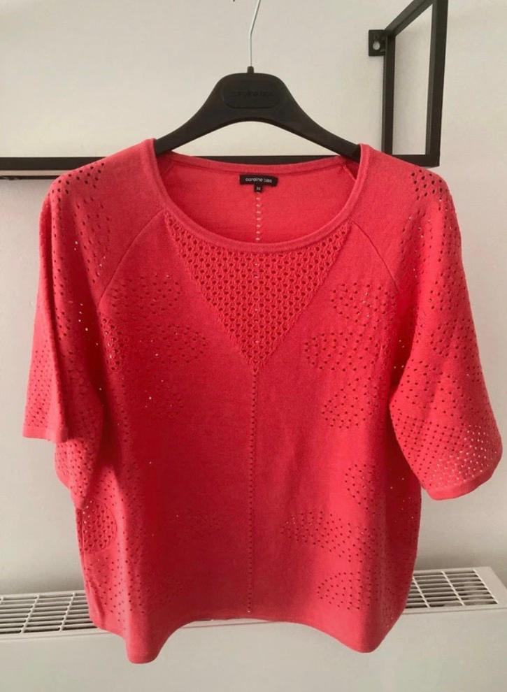 Kort los zomertruitje Caroline Biss, Kleding | Dames, Ophalen of Verzenden, Zo goed als nieuw, Rood