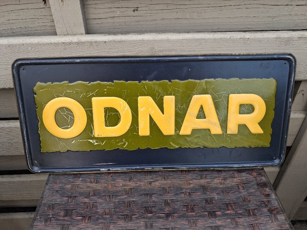 oud reclamebord  ODNAR  jaar 1933, Ophalen of Verzenden, Zo goed als nieuw, Reclamebord