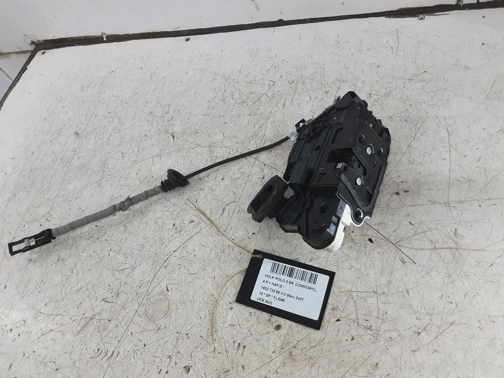 SERRURE DE PORTE AVANT GAUCHE Polo V (6R) (5K1837015E), Volkswagen, Volkswagen AG, Utilisé, Kundenbetreuung@volkswagen.de