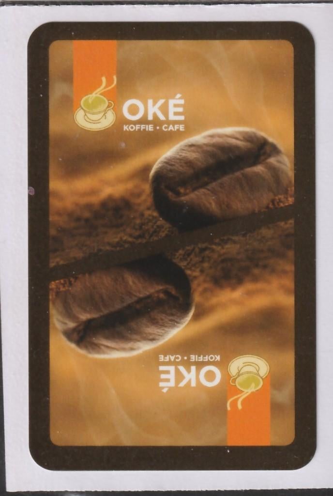 1  Rug van Speelkaart  met  Réklame  KOFFIE - BELGIE, Ophalen of Verzenden, Nieuw, Speelkaart(en)