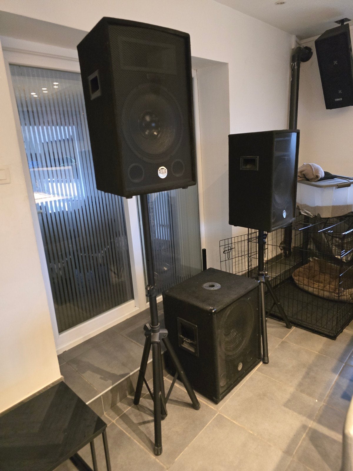 je installations musique  enceintes 2400 watts + Denon Dj, Enlèvement, Neuf, Platine, Denon