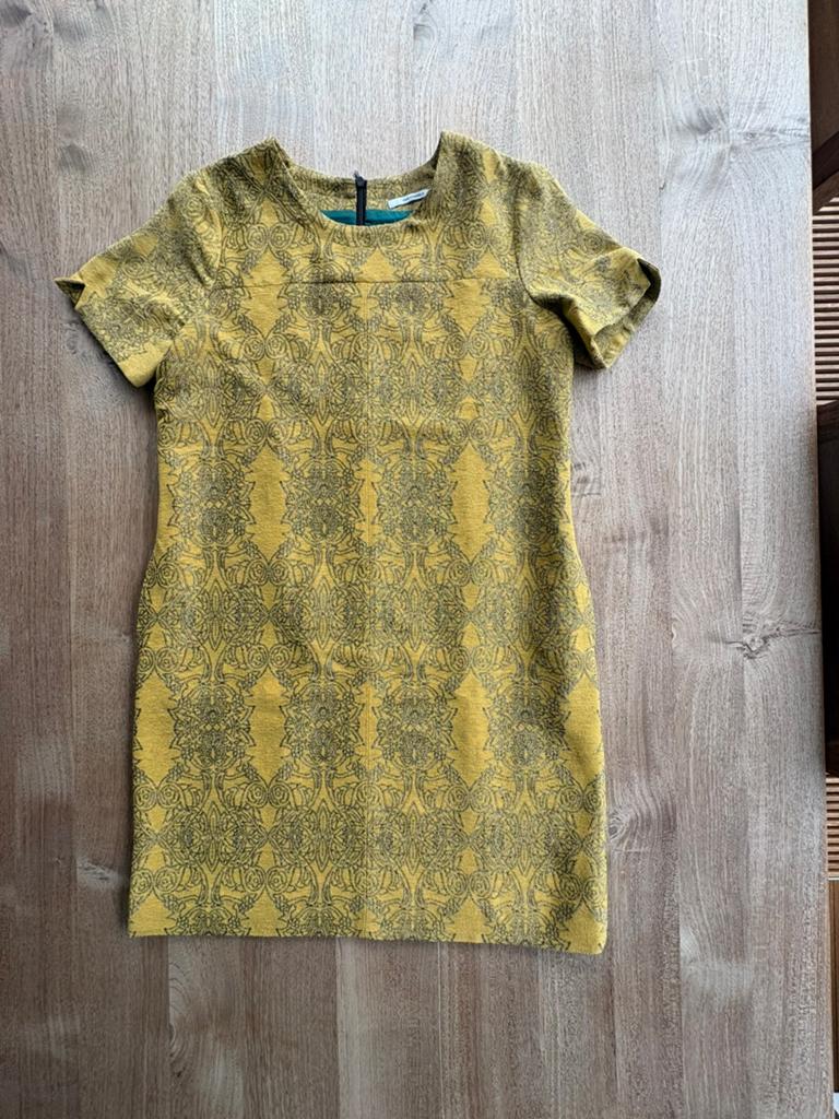 Van Hassels, korte jurk, Kleding | Dames, Ophalen, Geel, Maat 36 (S), Gedragen