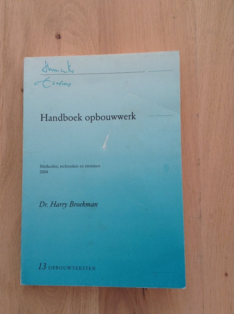 handboek opbouwwerk, Enlèvement ou Envoi, Utilisé