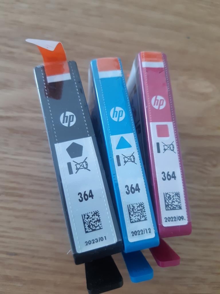 Cartouches HP 364 neuves 3 pièces, Informatique & Logiciels, Enlèvement, Neuf, Cartridge, HP