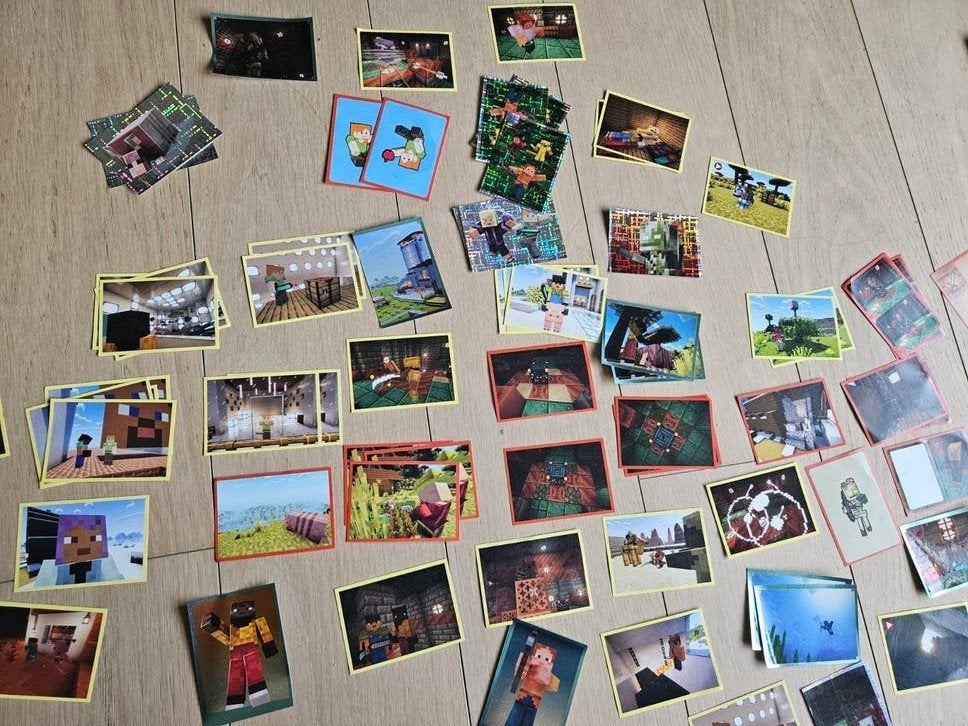 Cartes Panini Minecraft 2026 à échanger, Enlèvement, Neuf, Plusieurs autocollants