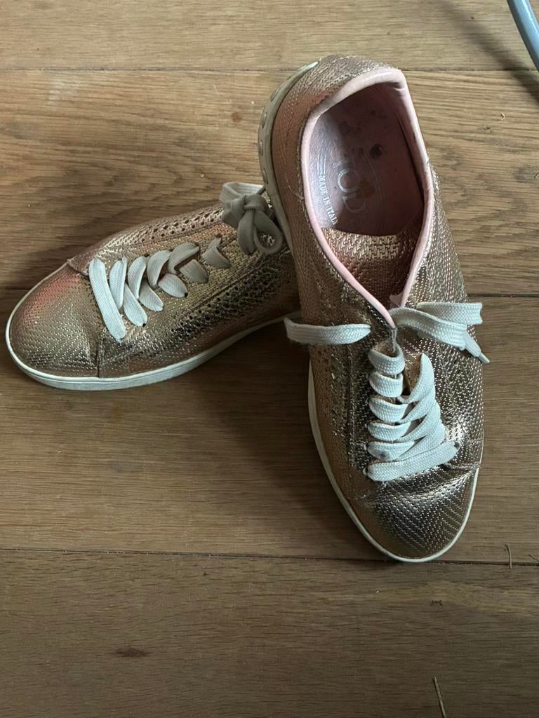 Tod’s metallic rosé sneakers 39, Verzenden, Zo goed als nieuw, Sneakers