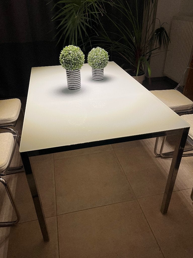 Table ikea torsby, Maison & Meubles, Quatre personnes, Verre, 50 à 100 cm, Comme neuf
