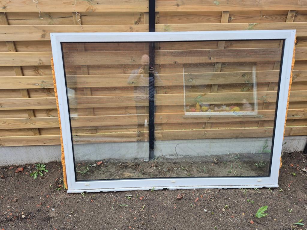 Raam 1,40m op 2m, Doe-het-zelf en Bouw, Raamkozijnen en Schuifdeuren, Ophalen