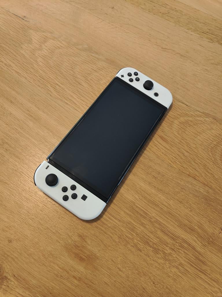 Nintendo Switch white + toebehoren en games, Enlèvement, Avec jeux