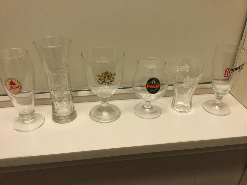 Bierglazen allerlei, Ophalen, Nieuw, Glas of Glazen