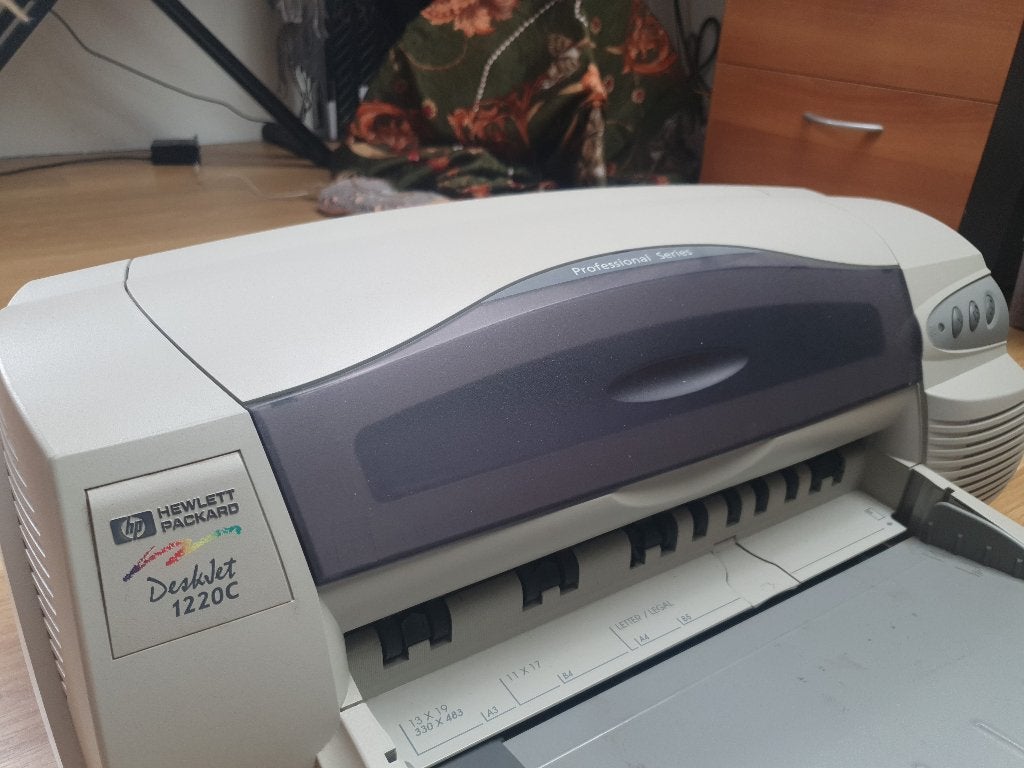 HP DeskJet 1220C A3 kleuren inkjet printer + nieuw cartridge, Computers en Software, Printers, Gebruikt, Printer, Inkjetprinter