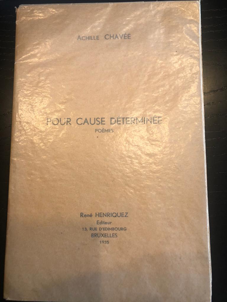 Achille Chavee Voor gespecificeerde oorzaak zeldzaam, Ophalen of Verzenden