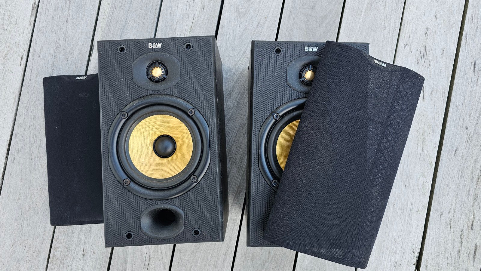 B&W DM601 – Paire d’enceintes Bowers & Wilkins – Made in Eng, 60 à 120 watts, Enlèvement, Utilisé, Bowers & Wilkins (B&W)