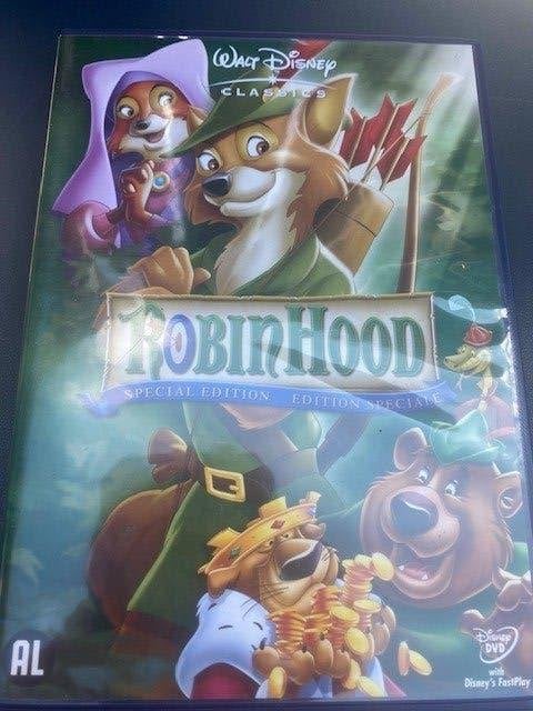 Robin Hood  DVD van Walt Disney Classics  Nieuwstaat, Europees, Bonusmateriaal, Tekenfilm, Alle leeftijden