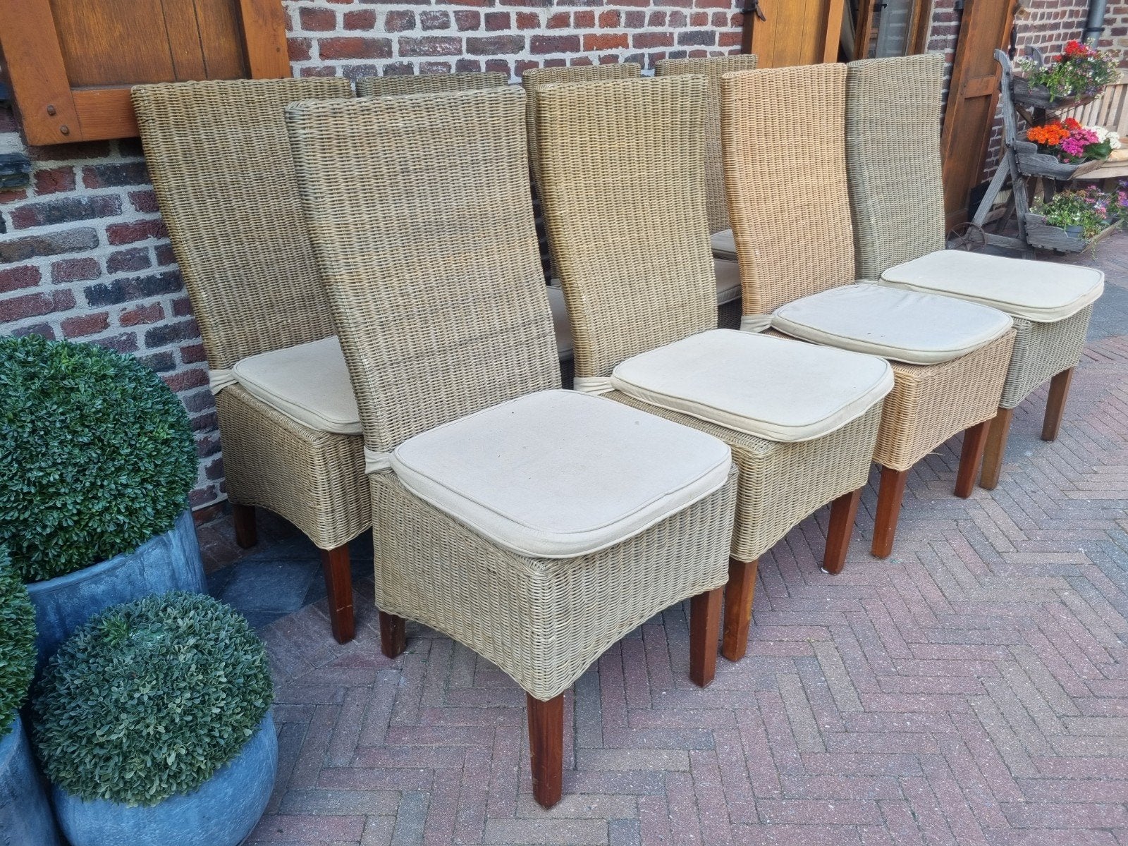 8 chaises de campagne ART:155/26.5, Maison & Meubles, Chaises, ., Comme neuf, Enlèvement, Cinq, Six Chaises ou plus