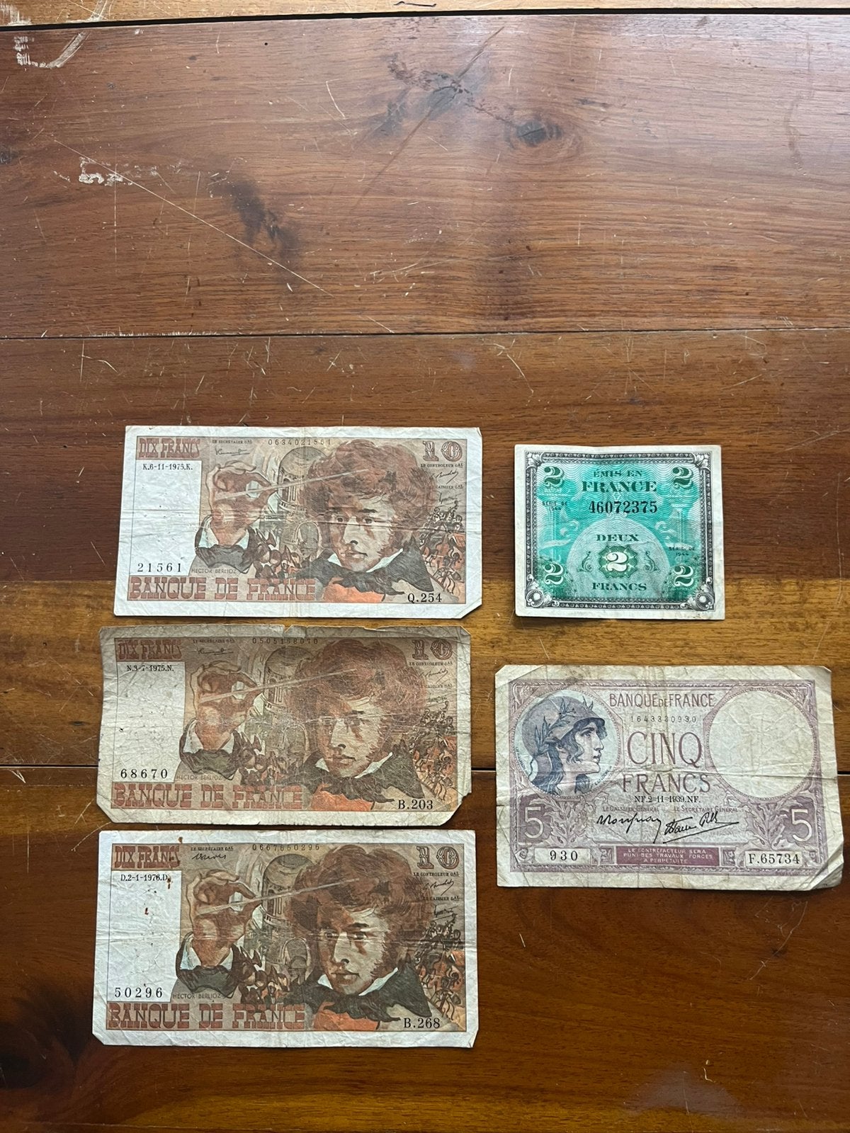 Franse bankbiljetten, Ophalen of Verzenden