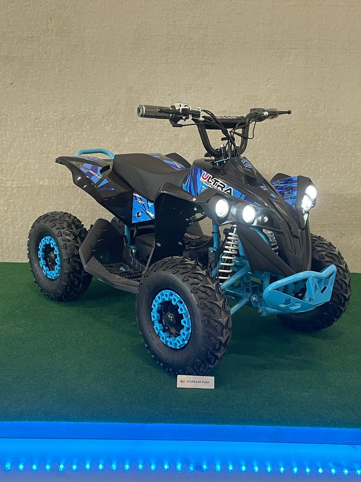 Ultra 1200 watt 48V elektrische blauwe kinder quad,garantie, Nieuw
