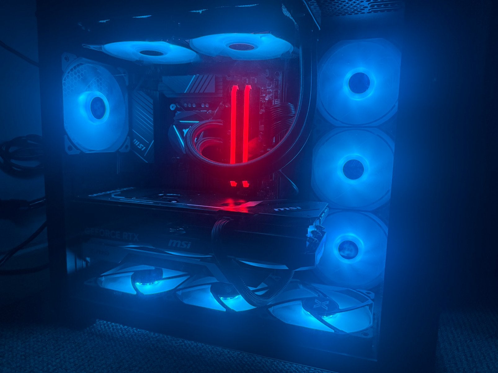 HIGH-END GAMING PC RTX 5070Ti 16GB + i7-12700KF | 2TB | ARGB, Informatique & Logiciels, Intel/Nvidia/MSI, Comme neuf, 4 Ghz ou plus
