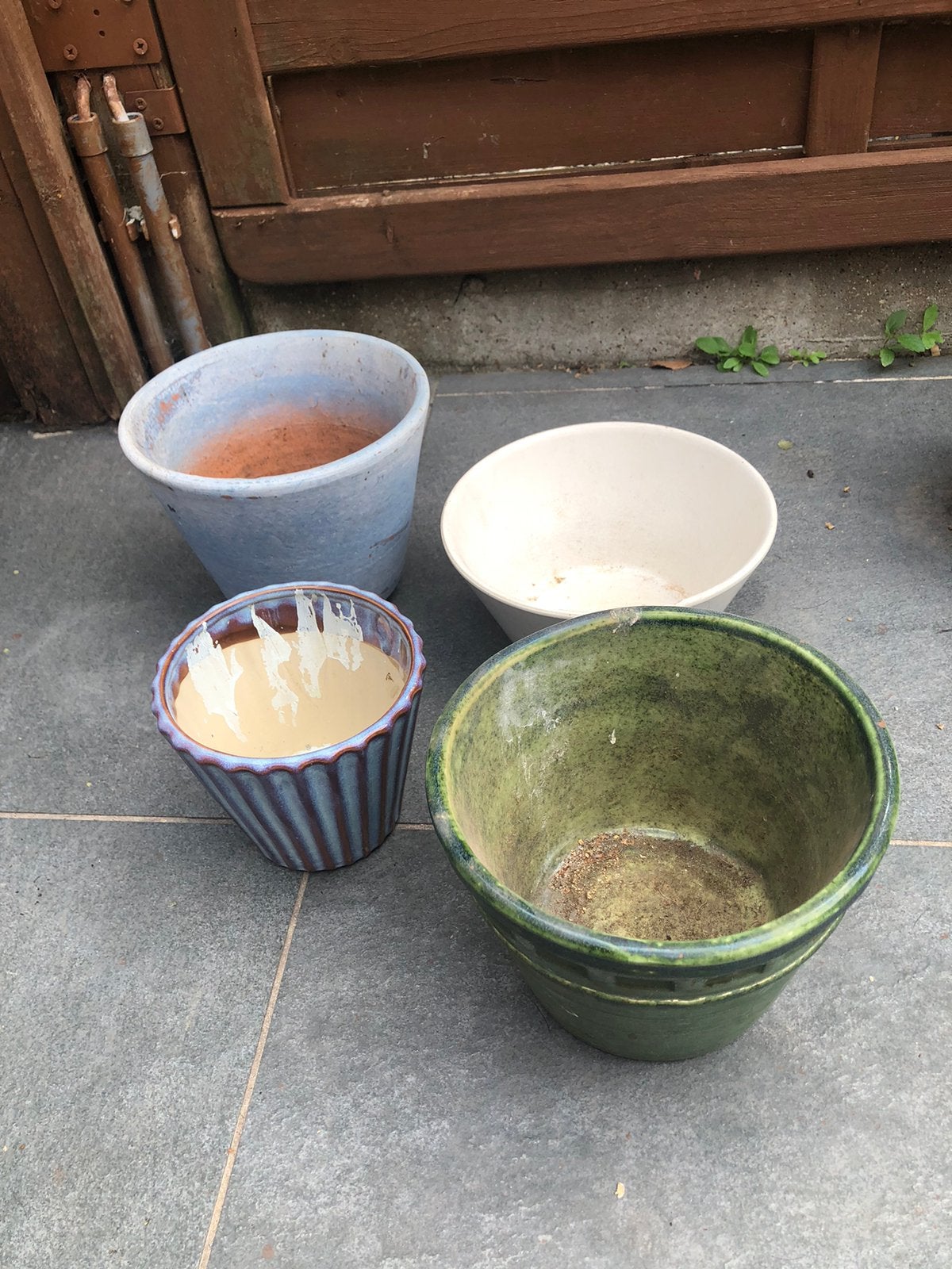 Gratis bloempotten, Tuin en Terras, Ophalen, Gebruikt