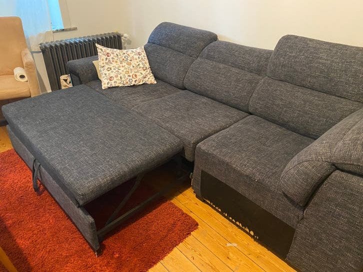 Grande Canapé lit - Fauteuil 3 place - Divan Convertible, Enlèvement, Utilisé