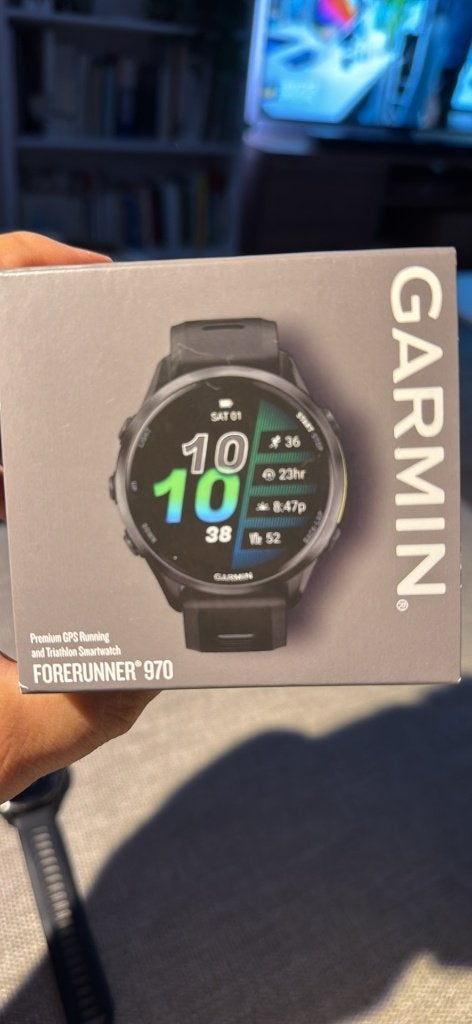 MONTRE Garmin Forerunner 970 - État neuf + Facture (02/2026), Ophalen, Zwart, Garmin, Zo goed als nieuw