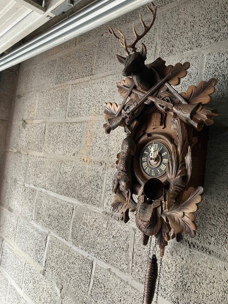 Antieke koekoeksklok, Antiek en Kunst, Ophalen of Verzenden