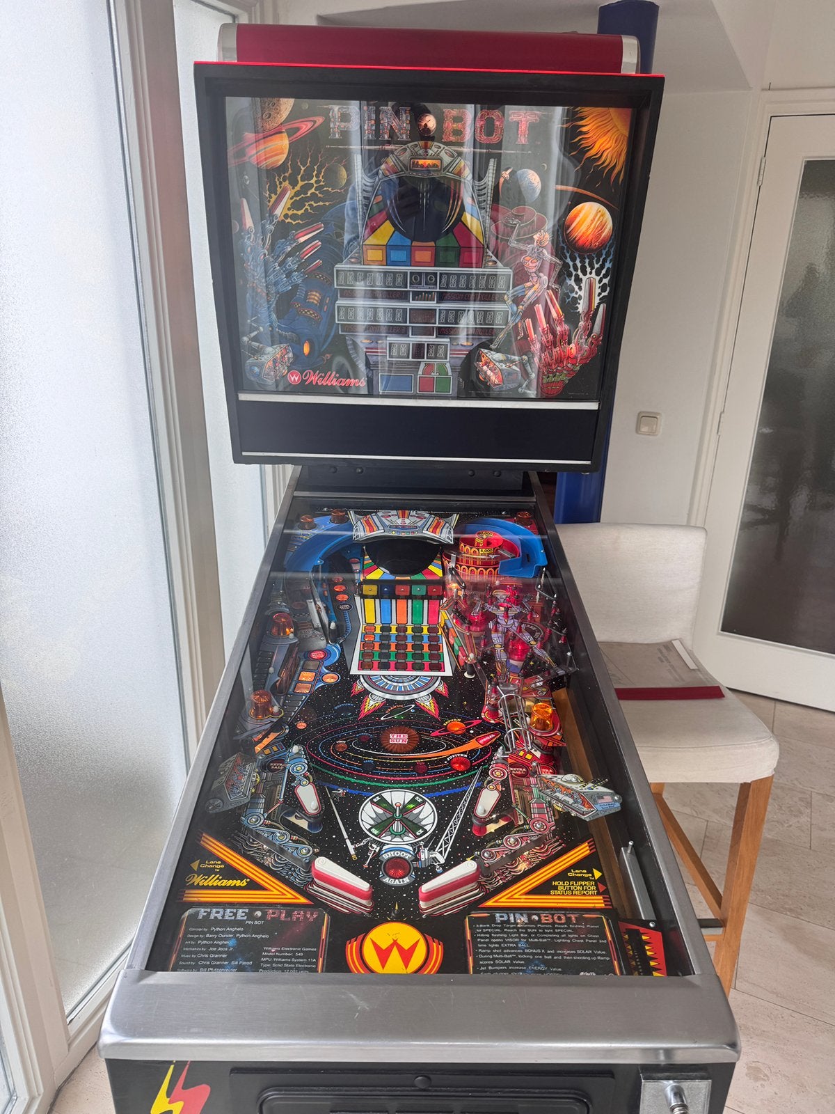 Pinbot Williams Flipperkast TOPSTAAT, Ophalen, Elektronisch, Flipperkast, Williams