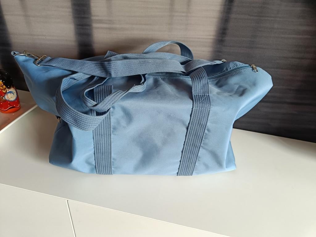 nylon reistas  +  rugzakje, Handtassen en Accessoires, Ophalen, 40 tot 60 cm, 20 tot 30 cm, Blauw