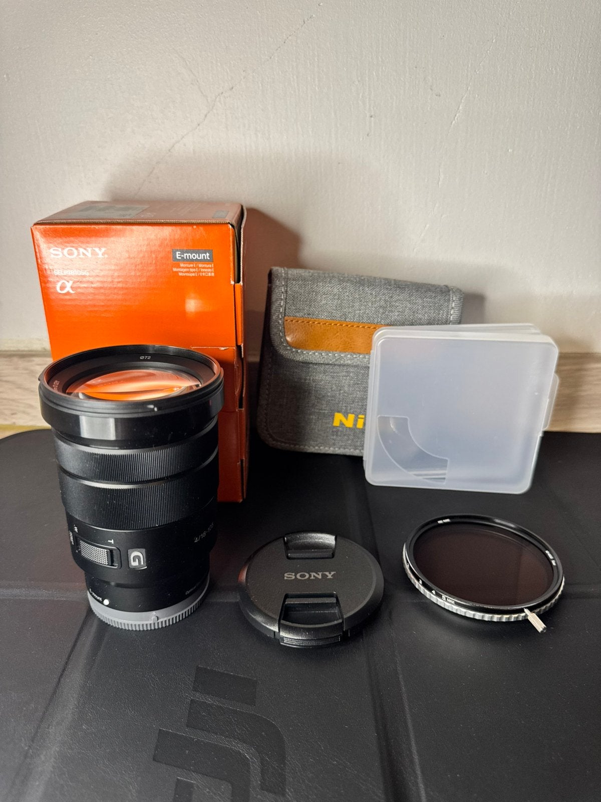 Sony E PZ 18-105mm F4 G OSS – E-mount + ND filter, Sony, Monture Sony E, Stabilisation d'image, Comme neuf