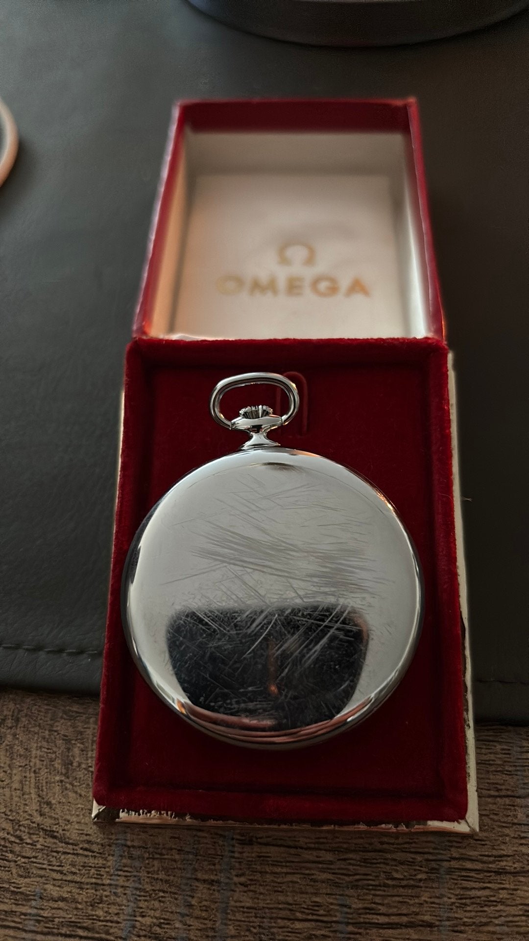 Prachtig Vintage Omega Genève Zakhorloge,Met Originele Doos, Ophalen, Zakhorloge, Omega