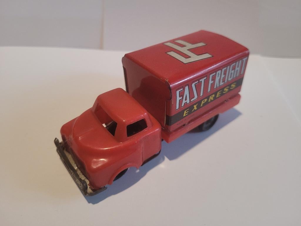 oud speelgoed Ichimura snelle vrachtauto uit 1960, Antiek en Kunst, Antiek | Speelgoed, Ophalen of Verzenden