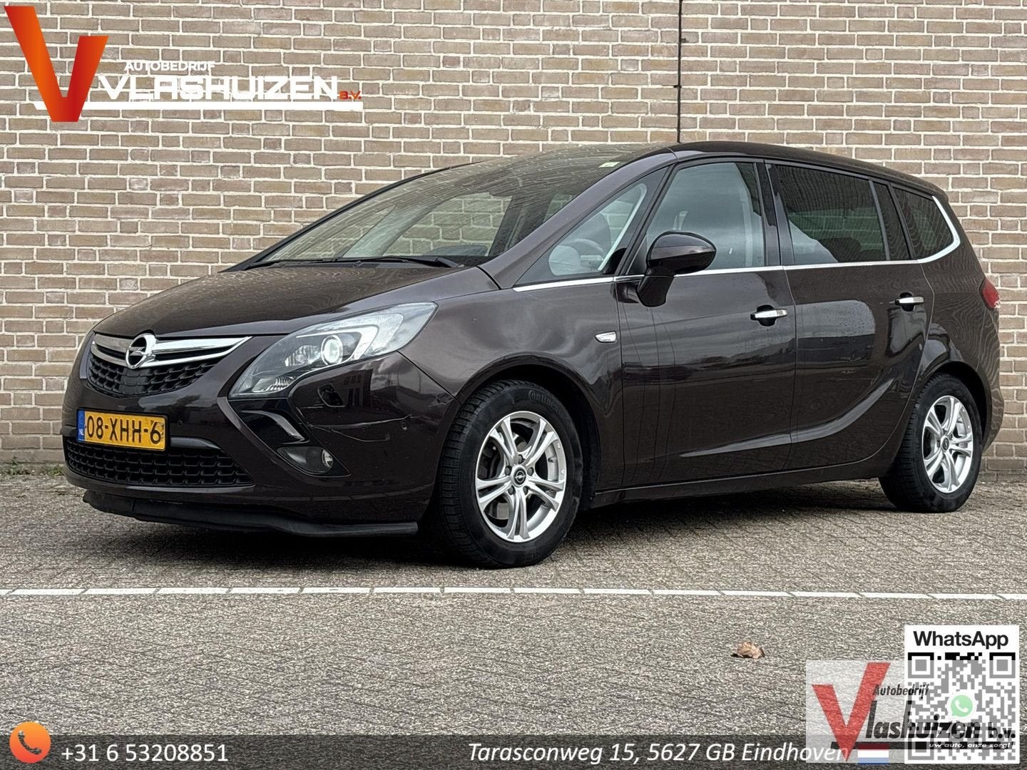 Opel Zafira Tourer 1.4 Cosmo 7 Persoons | Pano | Leder | Sto, Monovolume, Zwart, Bruin, Bedrijf